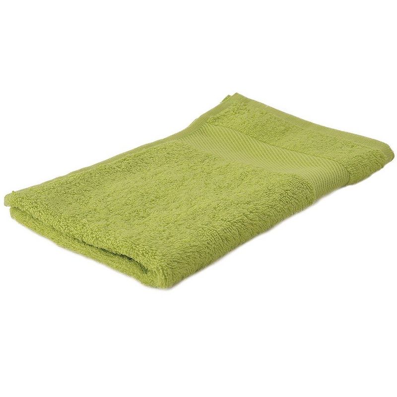 Foto van Arowell gastendoek gastenhanddoek 50 x 30 cm - 500 gram - lichtgroen - 3 stuks