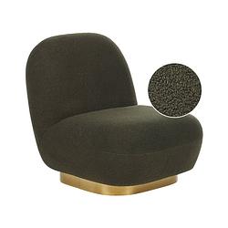 Foto van Beliani loviisa - fauteuil-groen-bouclé