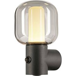 Foto van Slv ovalisk sensor 1004679 buitenlamp (wand) energielabel: d (a - g) led vast ingebouwd antraciet