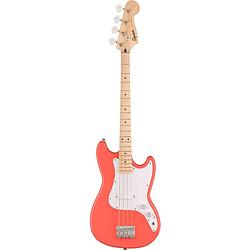 Foto van Squier sonic bronco bass mn tahitian coral elektrische basgitaar