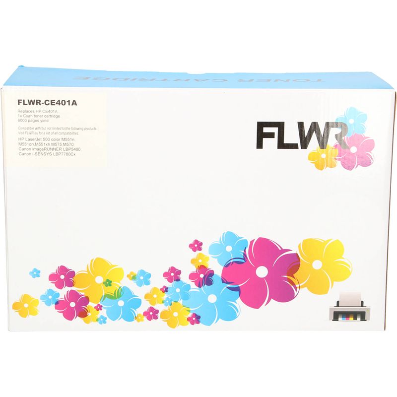 Foto van Flwr hp 507a cyaan toner