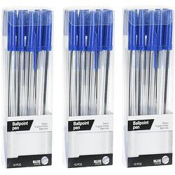 Foto van Balpennen set - 30x - schrijfmaterialen - kleur blauw - pennen