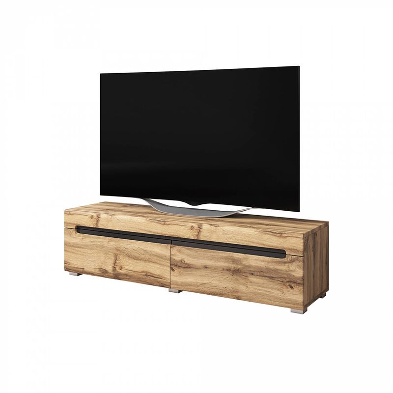 Foto van Tv kast tv meubel taylor design 140 cm bruin houtstructuur