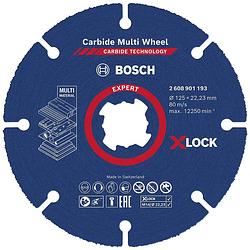 Foto van Bosch accessories expert carbide multi wheel x-lock 2608901193 doorslijpschijf recht 1 stuks 125 mm 22.23 mm 1 stuk(s)