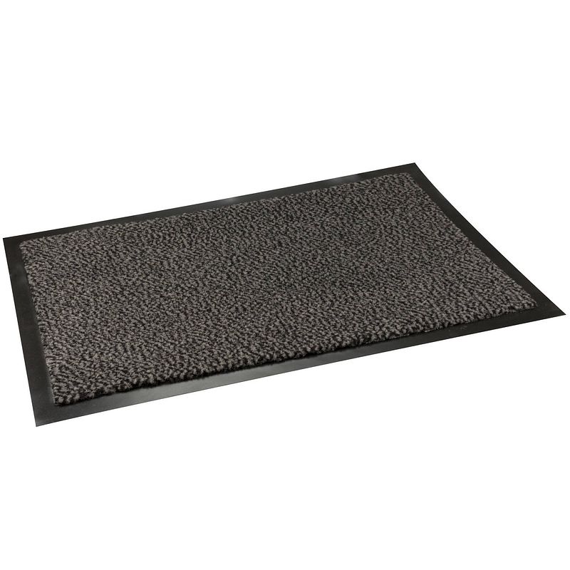 Foto van Brumag deurmat binnen - zwart - 60 x 40 cm - anti slip - droogloopmat - deurmatten