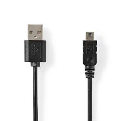 Foto van Nedis usb-kabel - zwart - 3.00 m