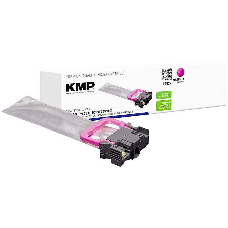 Foto van Kmp inkt vervangt epson t9453 compatibel single magenta e257x 1645,4006