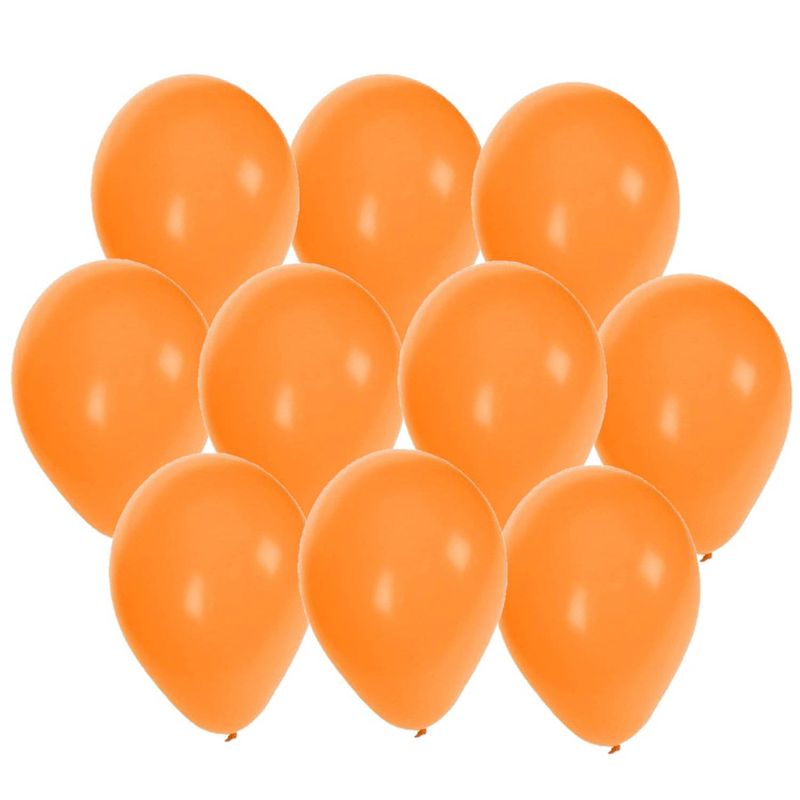 Foto van 30x stuks oranje party ballonnen 27 cm - ballonnen