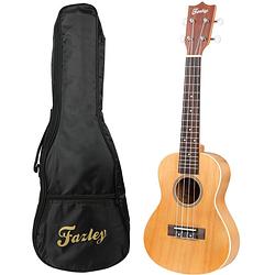 Foto van Fazley fuk118nt concert ukelele + gigbag