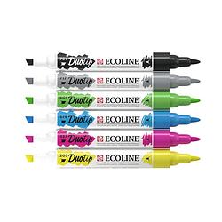 Foto van Talens ecoline duotip markers basisset, 6dlg.