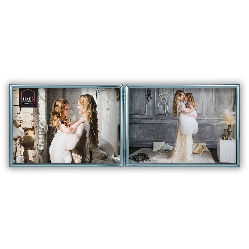 Foto van Haes deco - duo verzilverde fotolijst como 2x 13x18 cm - dvp12118-2