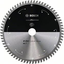 Foto van Bosch accessories bosch 2608837780 cirkelzaagblad 254 x 30 mm aantal tanden: 68 1 stuk(s)