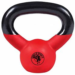 Foto van Gorilla sports kettlebell - gietijzer (rubber coating) - 4 kg