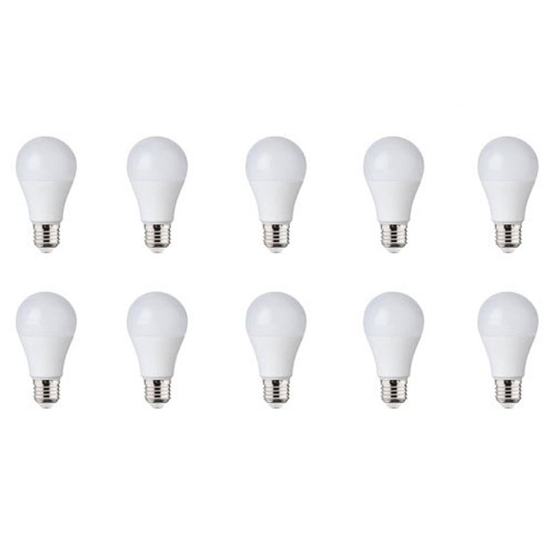 Foto van Led lamp 10 pack - e27 fitting - 5w - helder/koud wit 6400k