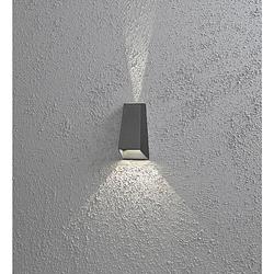 Foto van Konstsmide 7911-370 7911-370 led-buitenlamp (wand) energielabel: g (a - g) led led vast ingebouwd 6 w antraciet