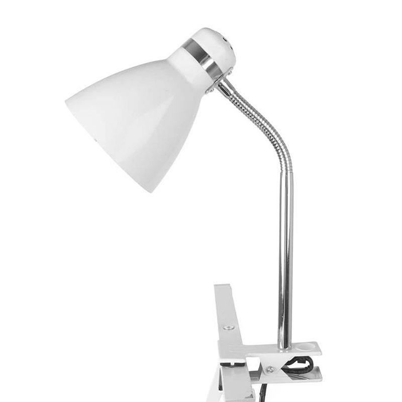 Foto van Leitmotiv - clip on lamp study metal white