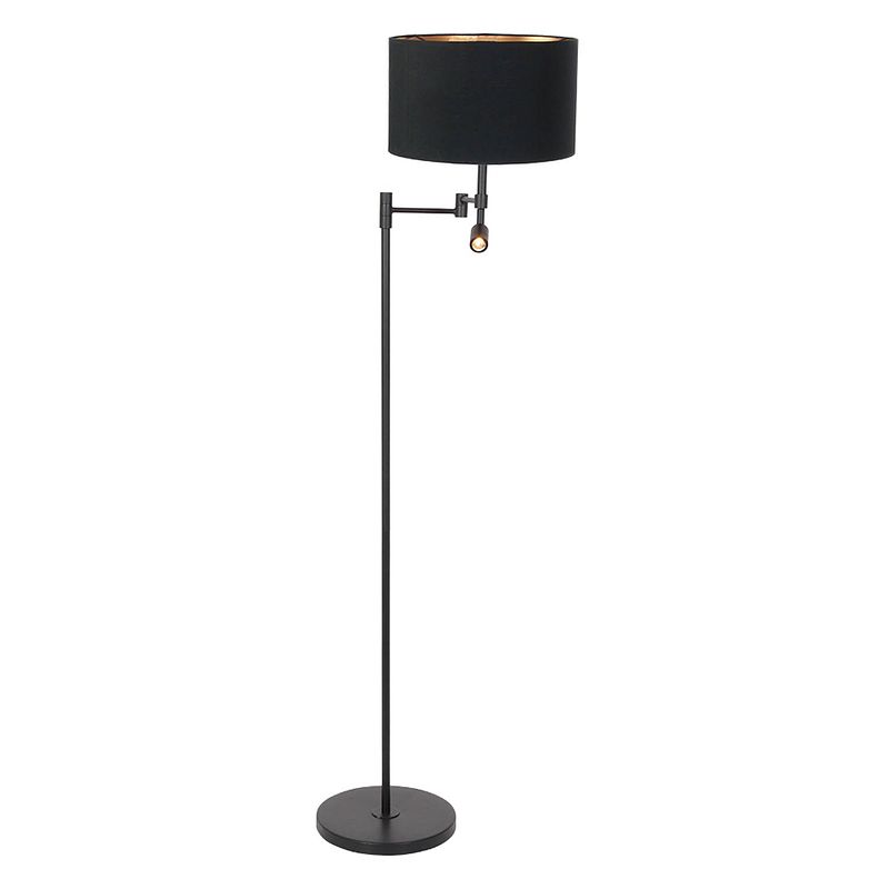 Foto van Steinhauer stang vloerlamp - ø 30 cm - e27 (grote fitting) - goud en zwart