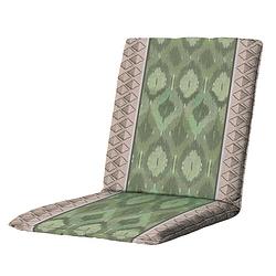 Foto van Madison - lage rug - ikatin green - 97x49 - groen