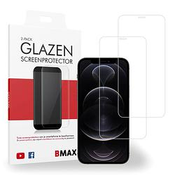 Foto van 2-pack bmax iphone 12 pro screenprotector - glass - 2.5d