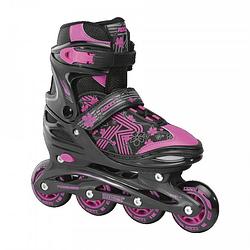 Foto van Roces inline skates roces girls jokey 3.0 meisjes zwart / roze maat 30-33