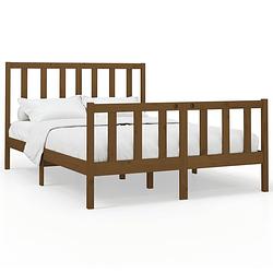 Foto van Vidaxl bedframe massief grenenhout honingbruin 120x200 cm