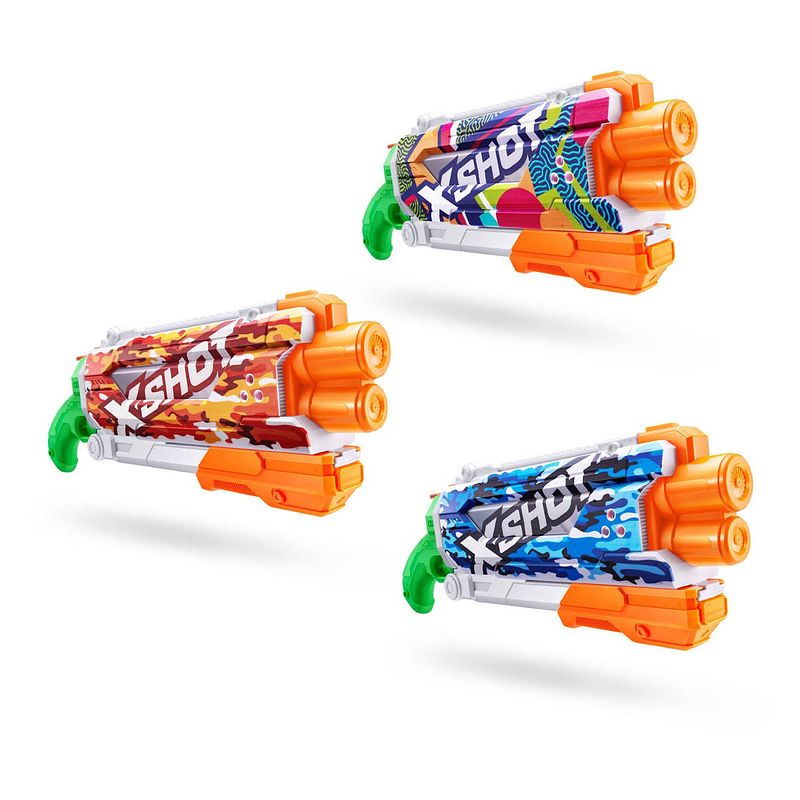 Foto van Zuru x-shot waterpistool fast fill skins pump action, 500ml