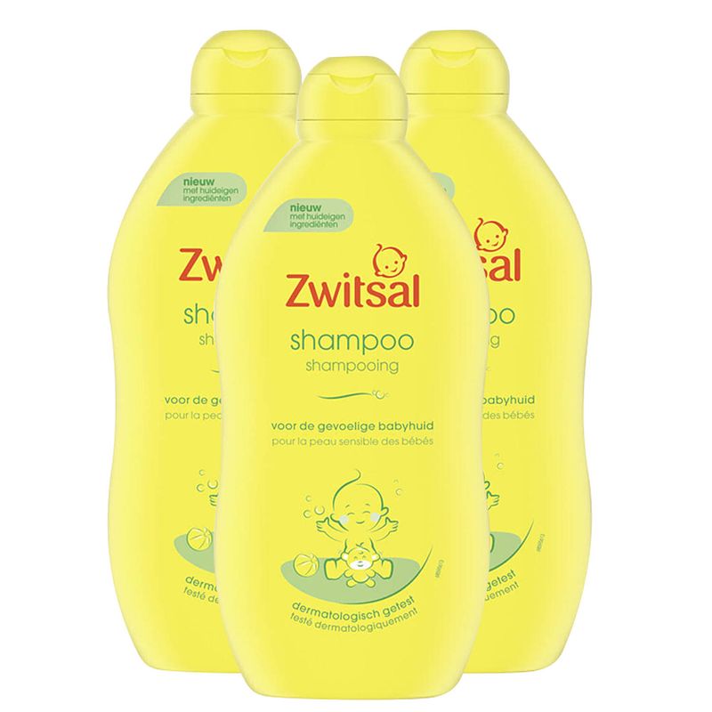 Foto van Zwitsal - shampoo - 3 x 700 ml - voordeelpack