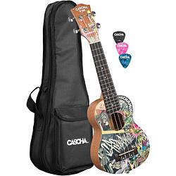 Foto van Cascha hh 2600 sopran art series urban sopraan ukelele set