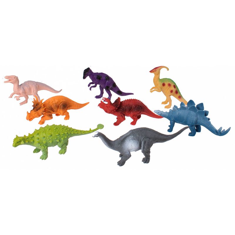 Foto van Lg-imports speelfigurenset dinosaurussen 8-delig