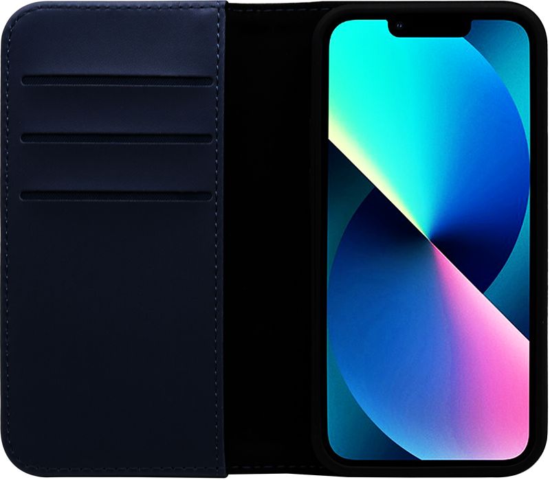 Foto van Bluebuilt apple iphone 13 pro book case leer blauw