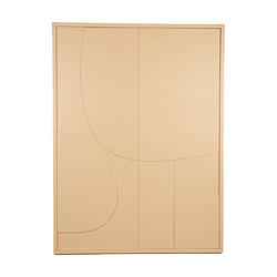 Foto van Dknc - wanddecoratie mdf - 58x2.5x78cm - beige