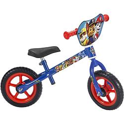 Foto van Nickelodeon loopfiets met 2 wielen paw patrol 10 inch jongens blauw