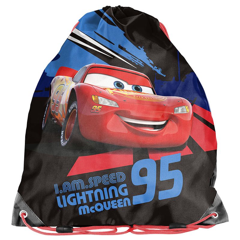 Foto van Disney cars gymbag - 38 x 34 cm - polyester