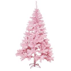 Foto van Kunst kerstboom/kunstboom roze 180 cm - kunstkerstboom