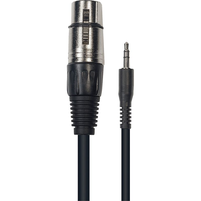 Foto van Yellow cable k12-3 xlr female - 3.5mm trs jack, 3m