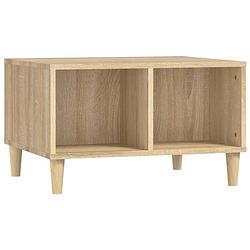 Foto van The living store salontafel scandinavische stijl - opbergruimte - hout - 60 x 50 x 36.5 cm