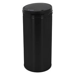 Foto van Afvalbak 30 liter zwart glimmende afvalbak van ml-design