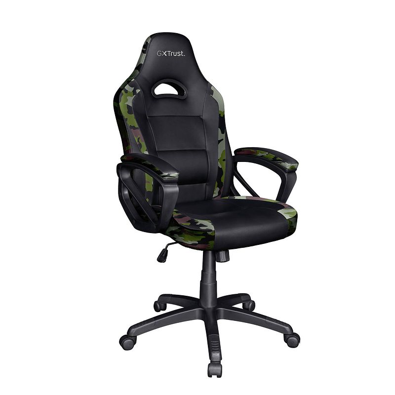 Foto van Trust gaming gxt 701c ryon gamingstoel - groen camo