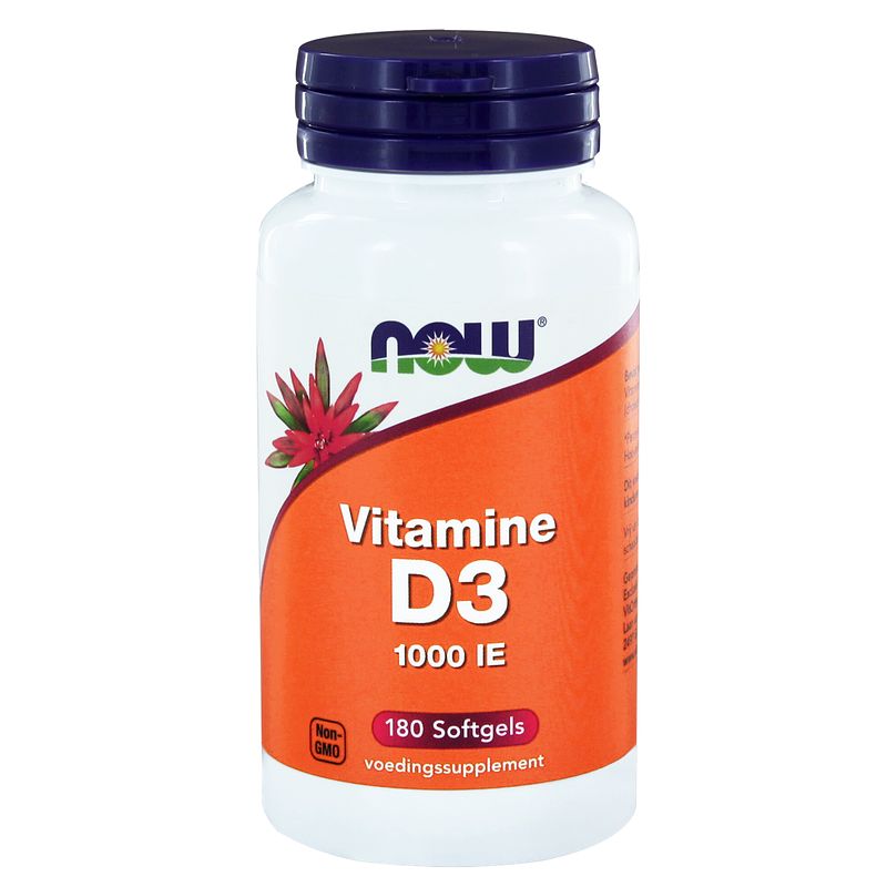 Foto van Now vitamine d3 1000 ie softgels 180st