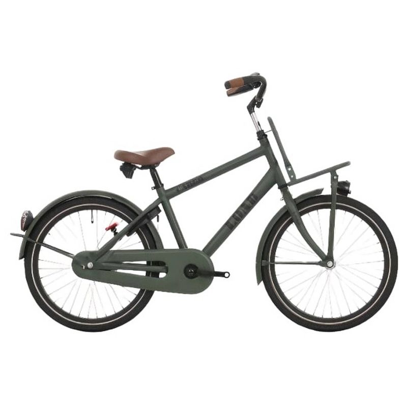 Foto van Bike fun load jongensfiets 20 inch 33 cm jongens terugtraprem donkergroen