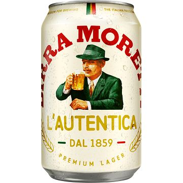 Foto van Birra moretti l'sautentica bier blik 330ml bij jumbo