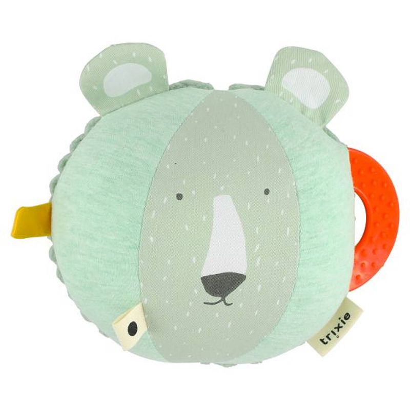 Foto van Trixie speelbal mr. polar bear 18 x 20 cm katoen/polyester groen