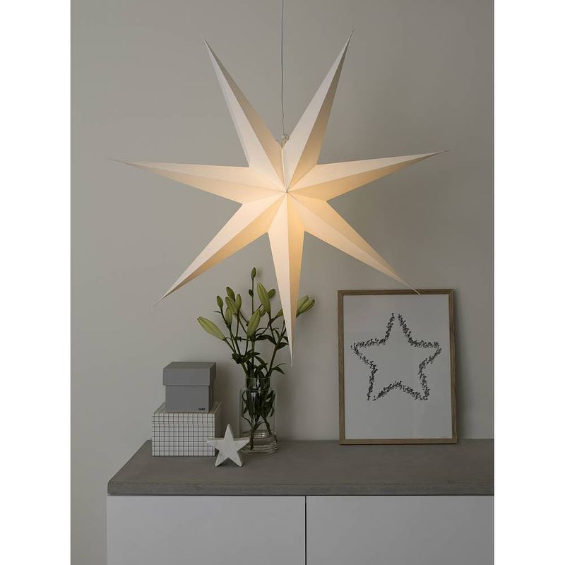 Foto van Konstsmide 2918-200 kerstster gloeilamp, led wit uitgestanst motief, schakelaar