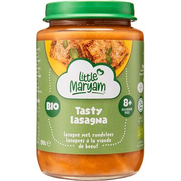 Foto van Little maryam tasty lasagna met rundvlees 8+ maanden 190g bij jumbo