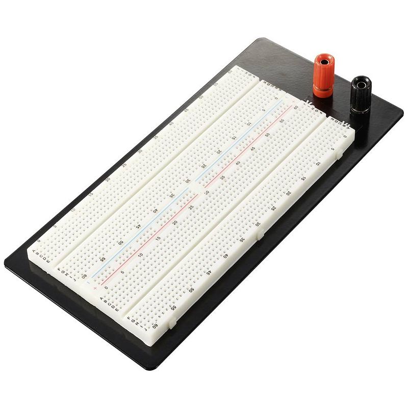 Foto van Tru components breadboard totaal aantal polen 1360 (l x b) 211 mm x 100 mm 1 stuk(s)