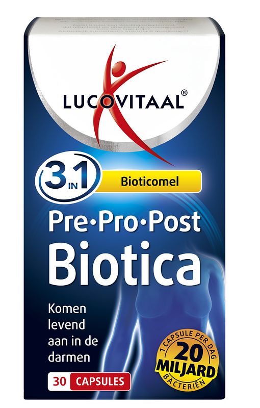 Foto van Lucovitaal pre-, pro & post biotica capsules