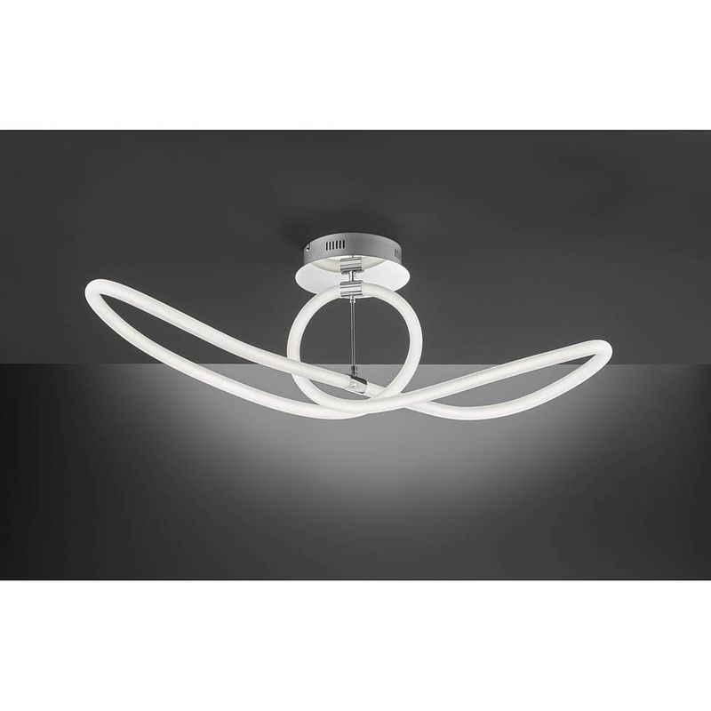 Foto van Wofi 9883.01.01.9100 mira 1flg plafondlamp led 40 w chroom