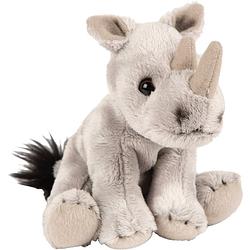 Foto van Pluche knuffel dieren neushoorn 15 cm - knuffeldier