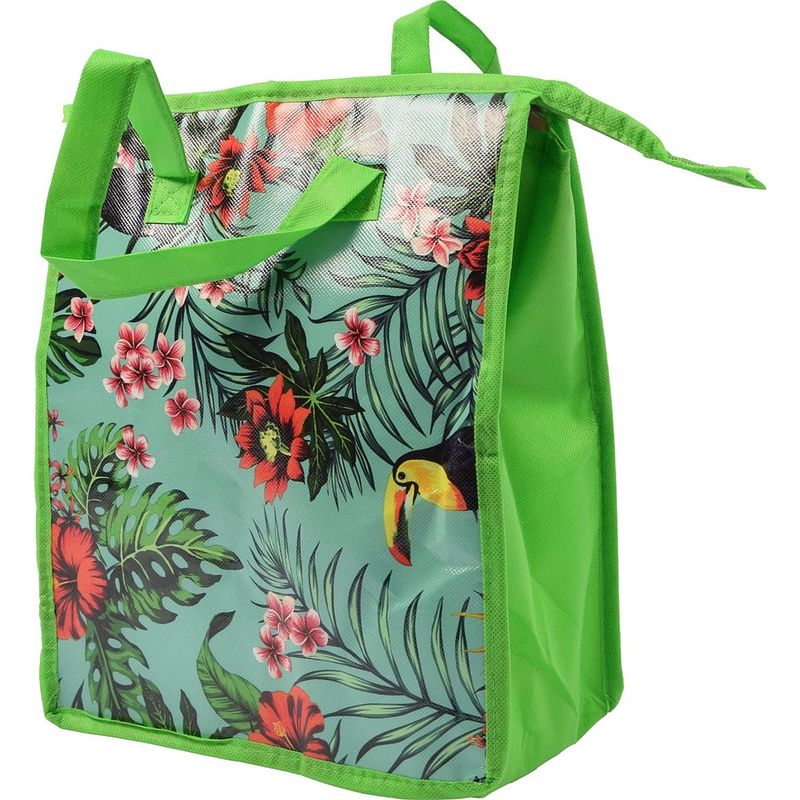 Foto van Fresh & cold koeltas - koel tas strand koelbox dames 8 liter polyetheen groen