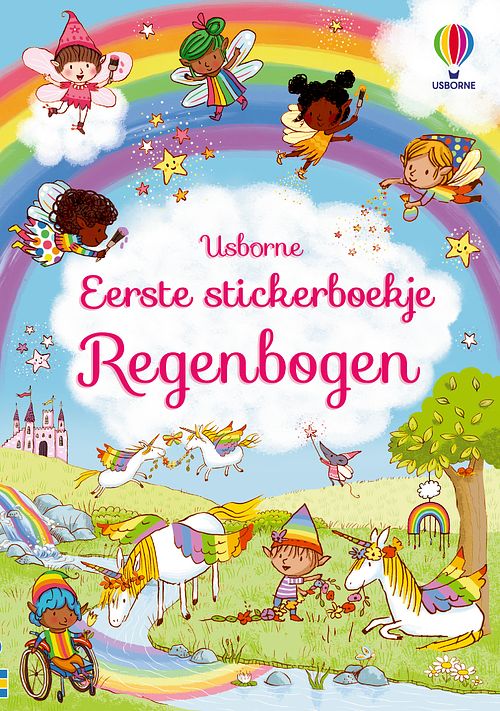 Foto van Eerste stickerboekje regenbogen - paperback (9781474995870)